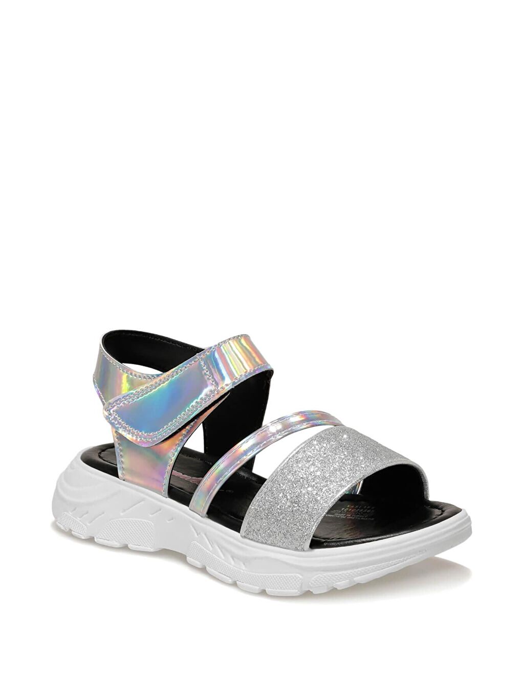 Gri YASI 1FX Gümüş Kız Çocuk Sandalet-1