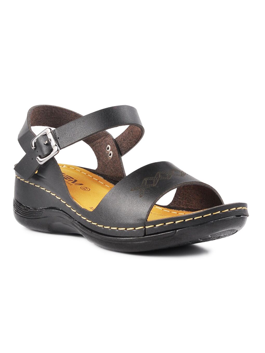 Esm246 Siyah Kadın Sandalet-2