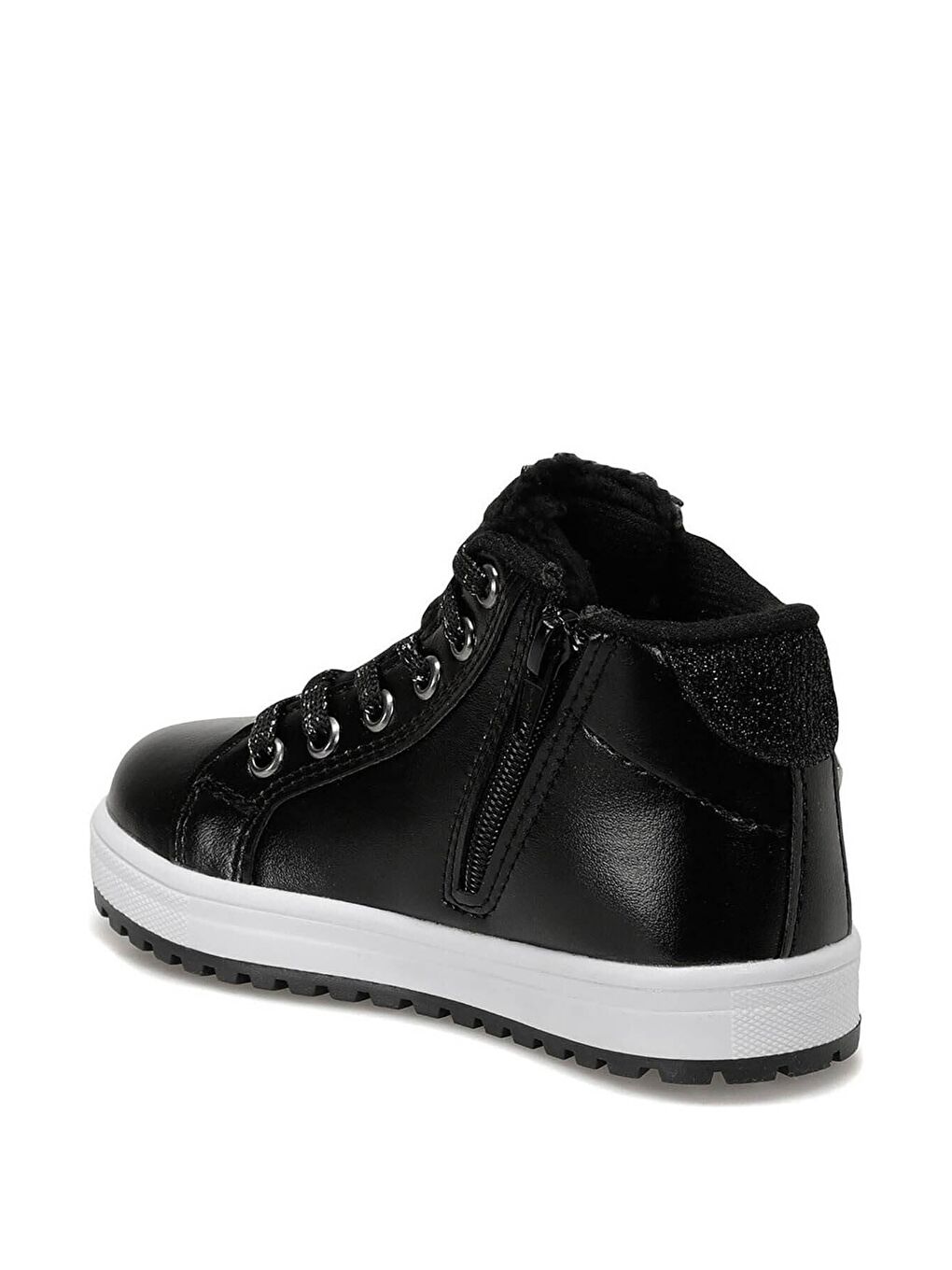 Seventeen Siyah PELLI Siyah Kız Çocuk High Sneaker - 2