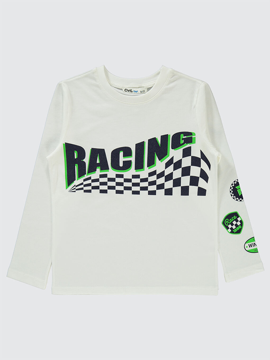 Boys Erkek Çocuk Sweatshirt 6-9 Yaş Ekru