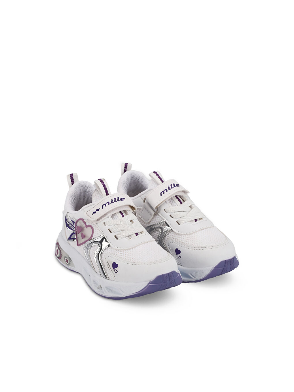 PAOLINO IN Kız Çocuk Beyaz / Mor Sneaker-1