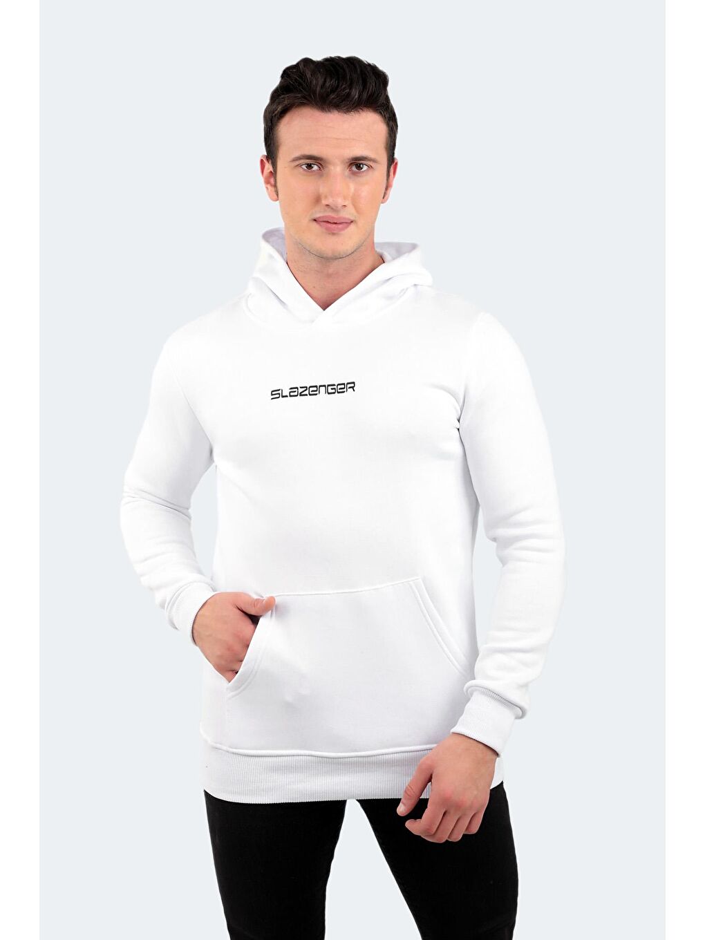 SLAZENGER Beyaz BUSTER Erkek Sweatshirt Beyaz