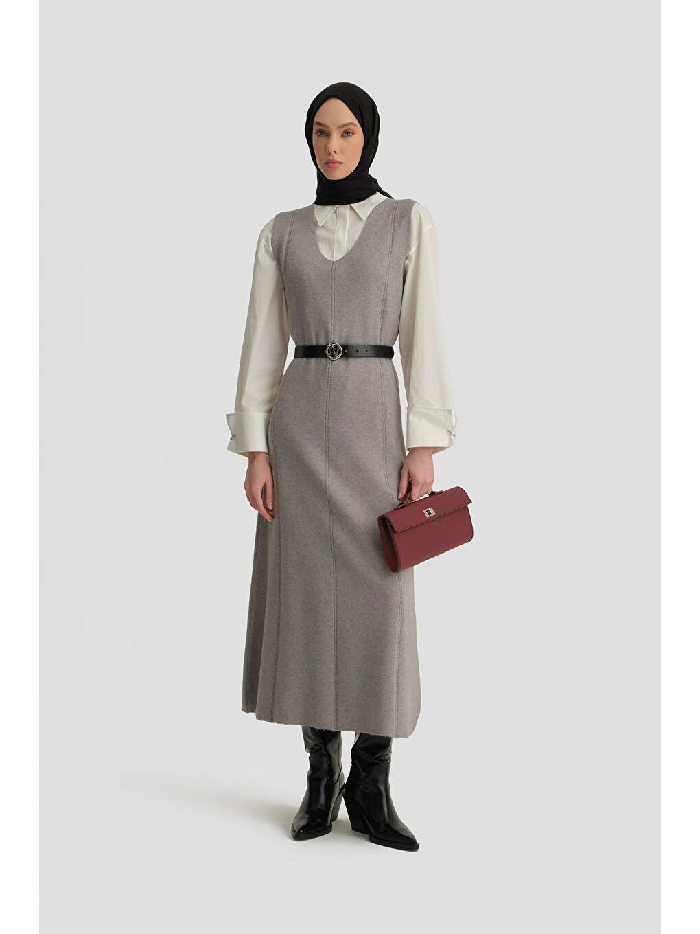 ARMİNE Sıfır Kol Jile 24Kd4216 Gri - 2