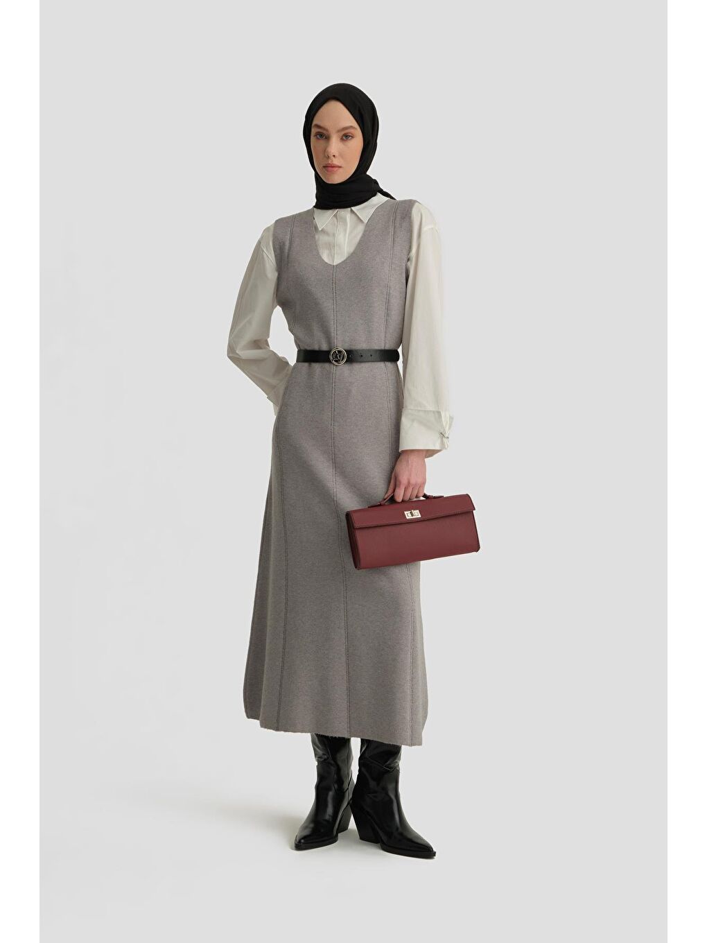 ARMİNE Sıfır Kol Jile 24Kd4216 Gri - 3