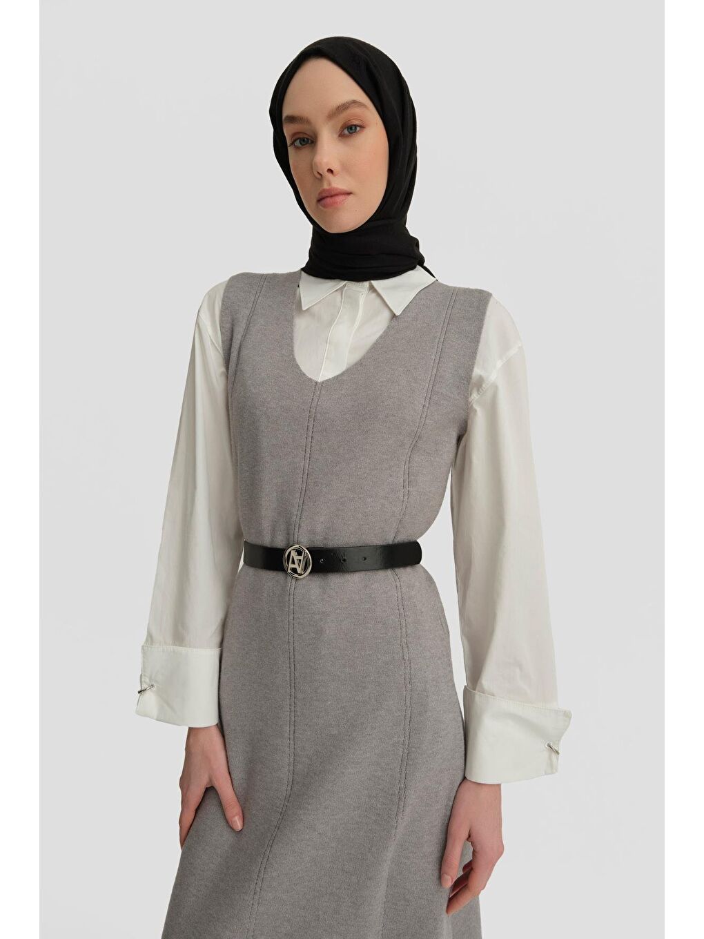 ARMİNE Sıfır Kol Jile 24Kd4216 Gri - 4