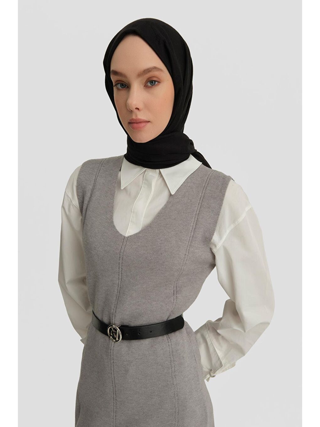 ARMİNE Sıfır Kol Jile 24Kd4216 Gri - 5