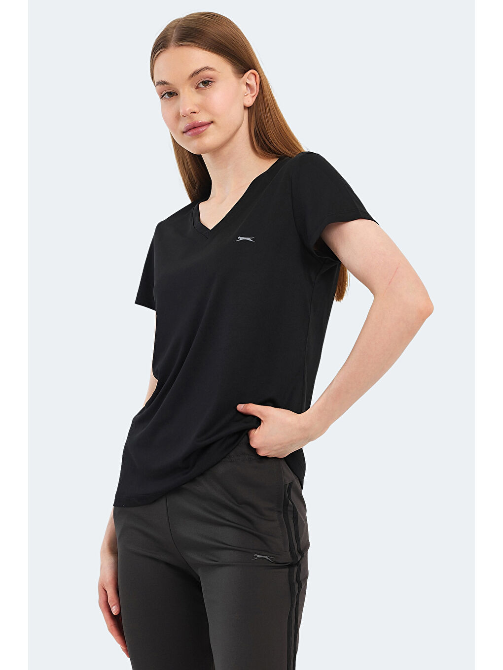 RIVE Kadın Siyah Tişört-4