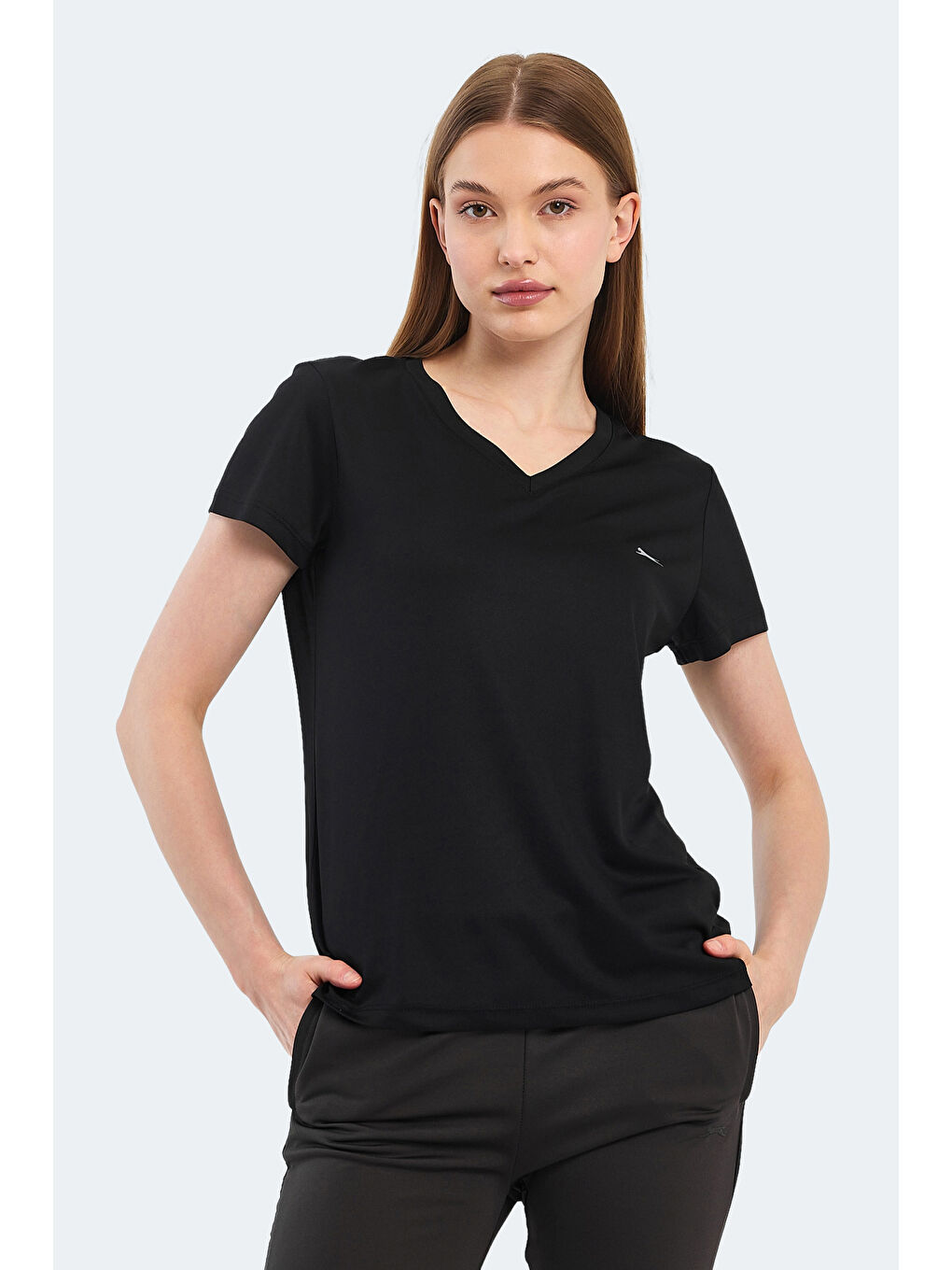 RIVE Kadın Siyah Tişört-5