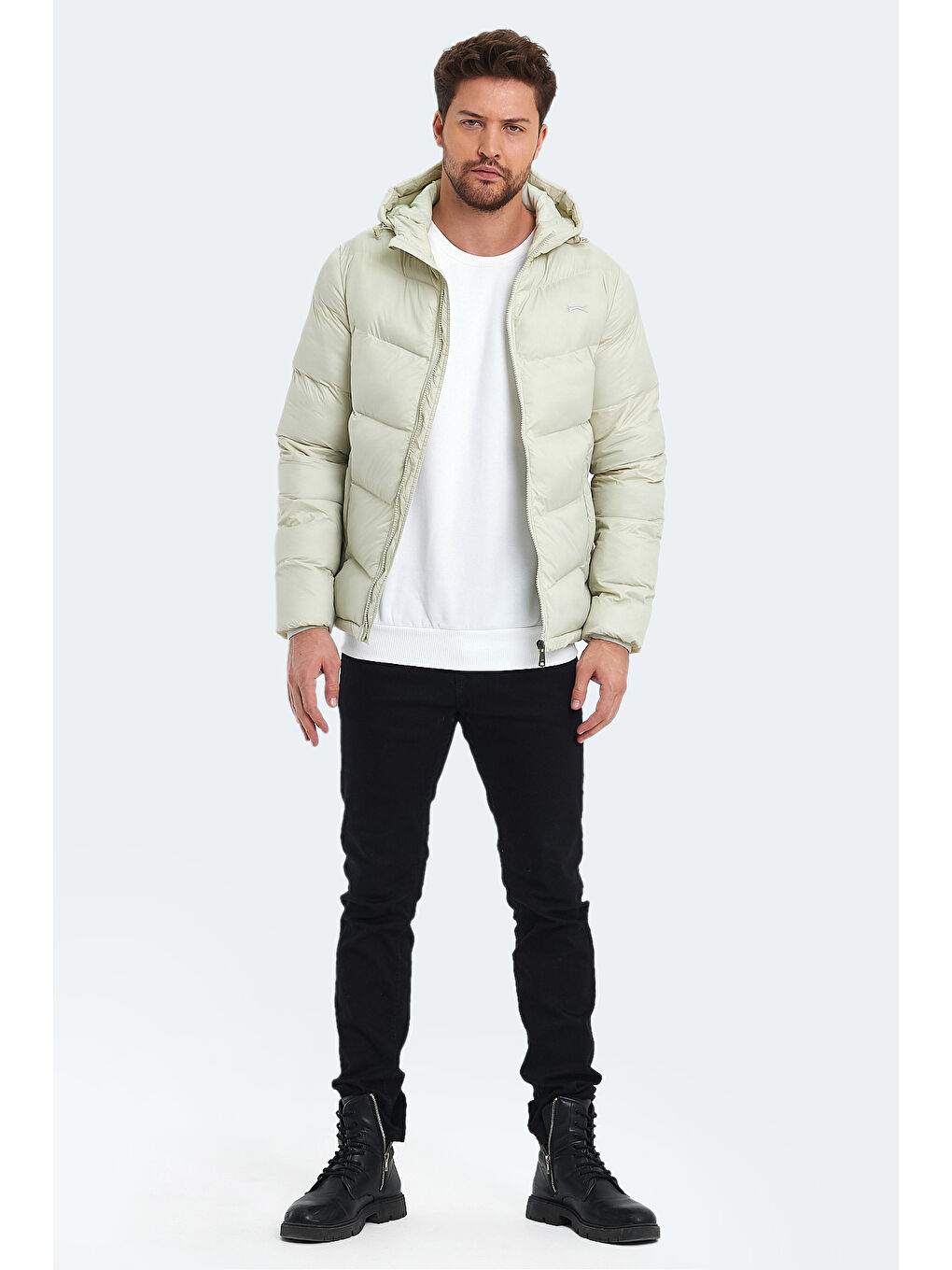 WORLD IN Erkek  Kaban Beyaz-6