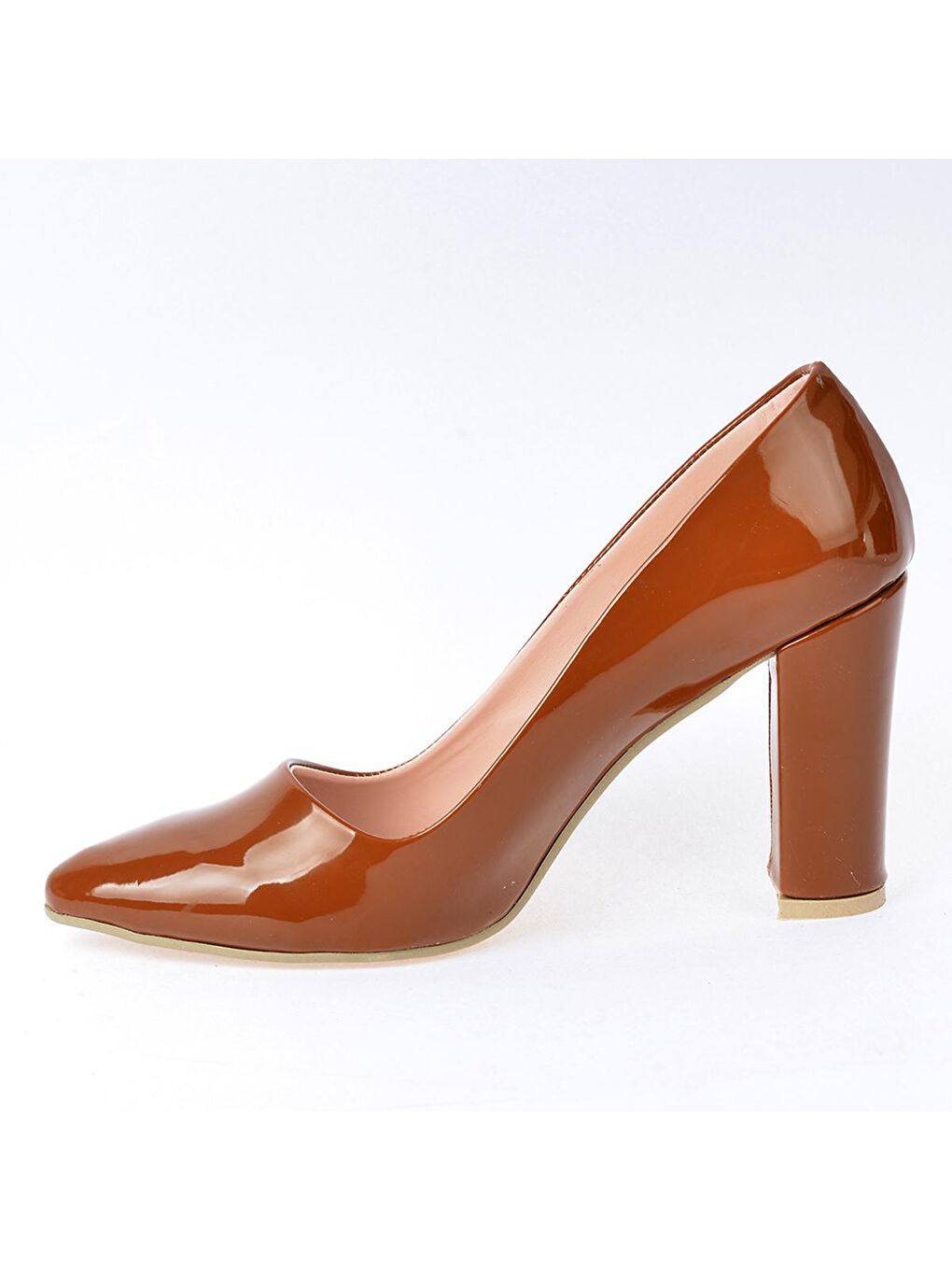 Kahverengi Rugan 8 Cm Topuklu Kadın Ayakkabı 137029-311-3