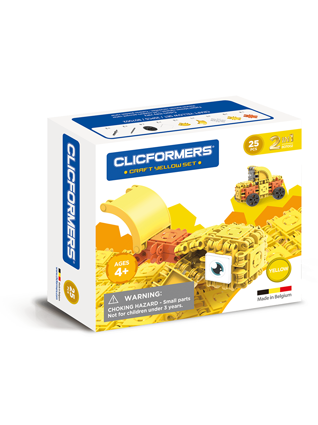 Clicformers Sarı Craft Set Yellow - 25 Parça - 2