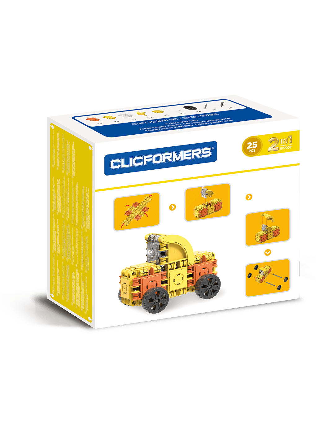 Clicformers Sarı Craft Set Yellow - 25 Parça - 3