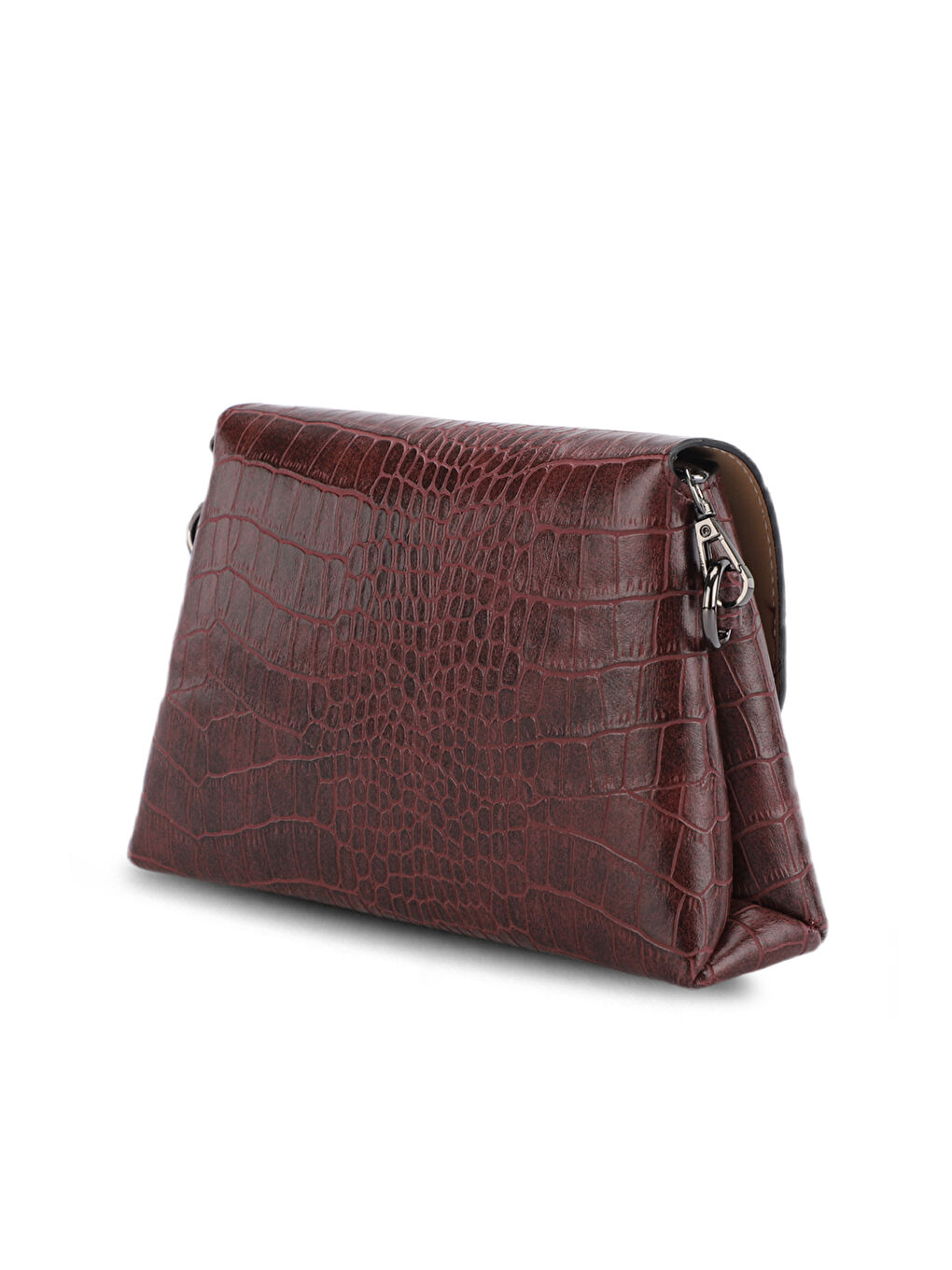 TORINO KROKO Kadın Bordo Omuz Çantası-2