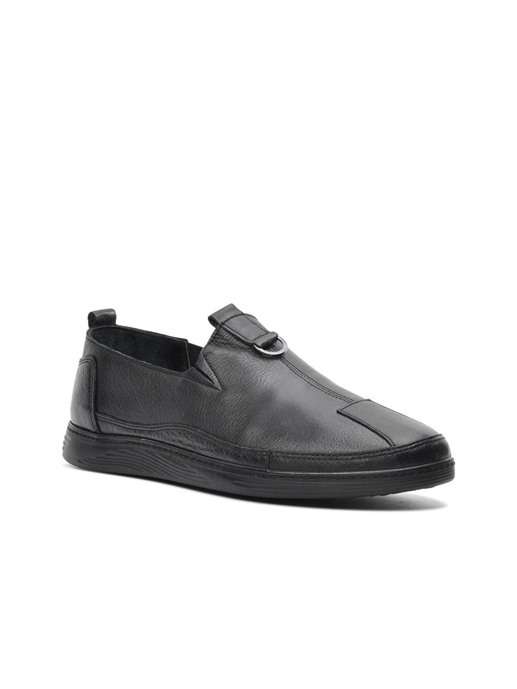 Siyah Hakiki Deri Erkek Loafer Ayakkabı 4837-2