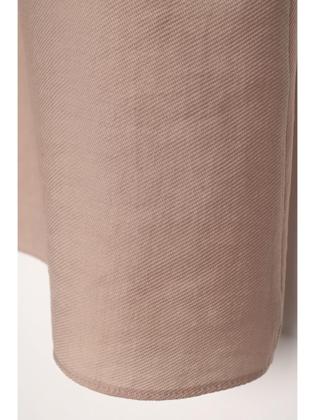 Bej Vizon Volanlı Hakim Yaka Yarım Patlı Tunik-4