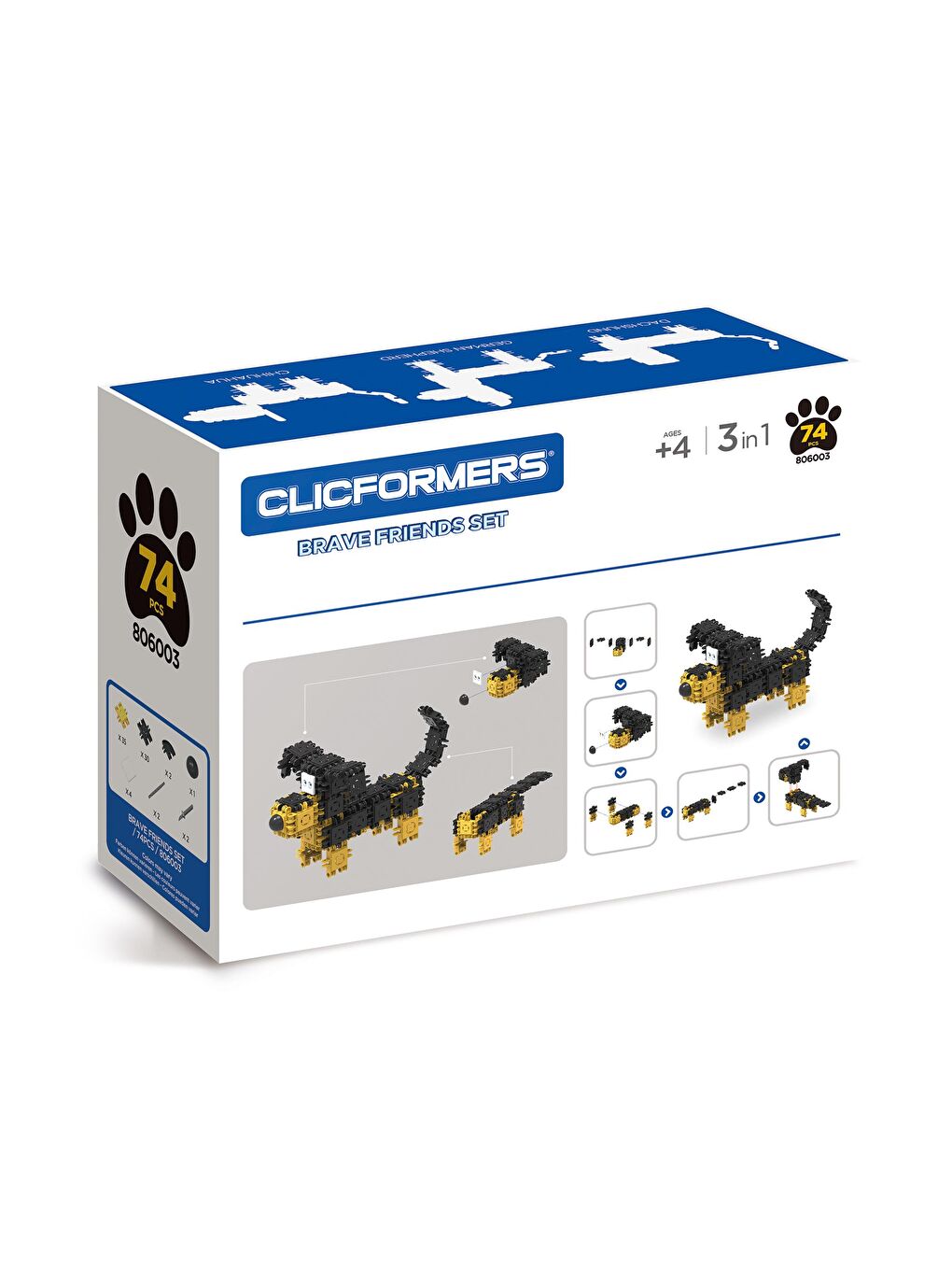 Clicformers Karışık Brave Friends Set - 74 Parça - 3