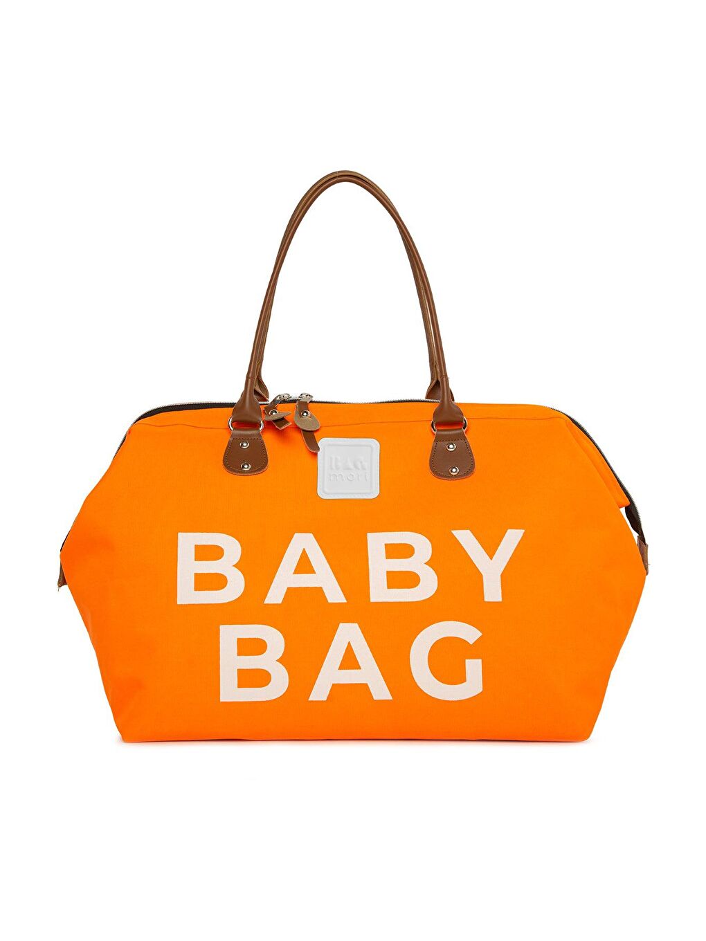 Bagmori Turuncu Baby Bag Baskılı Bebek Bakım Çantası