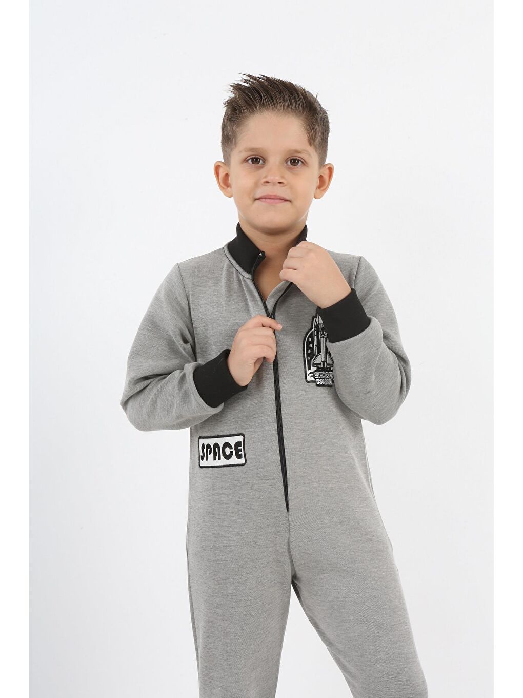 Gri Space Area Erkek Çocuk Tulum LP-23WIN-026