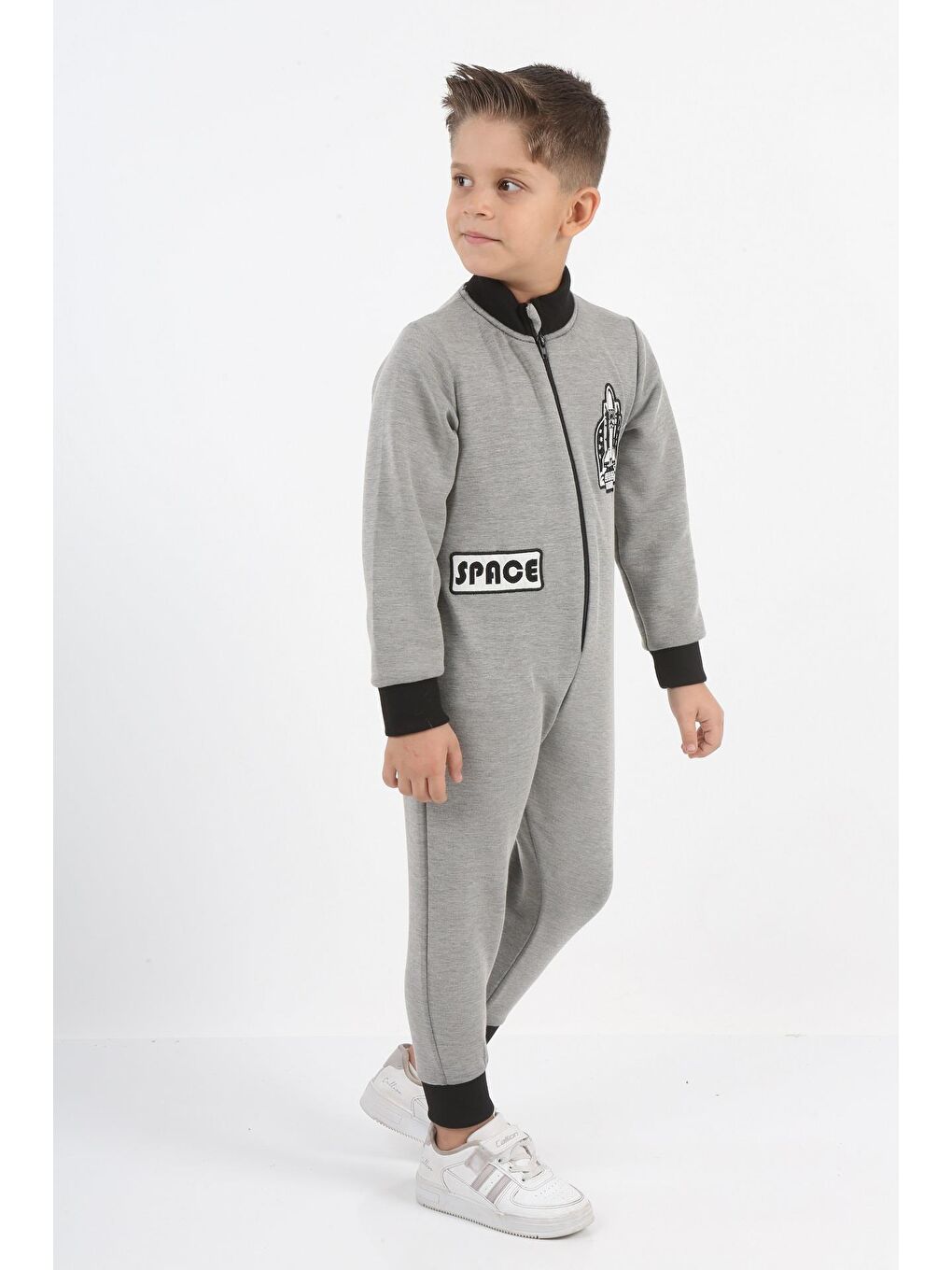 Gri Space Area Erkek Çocuk Tulum LP-23WIN-026-1