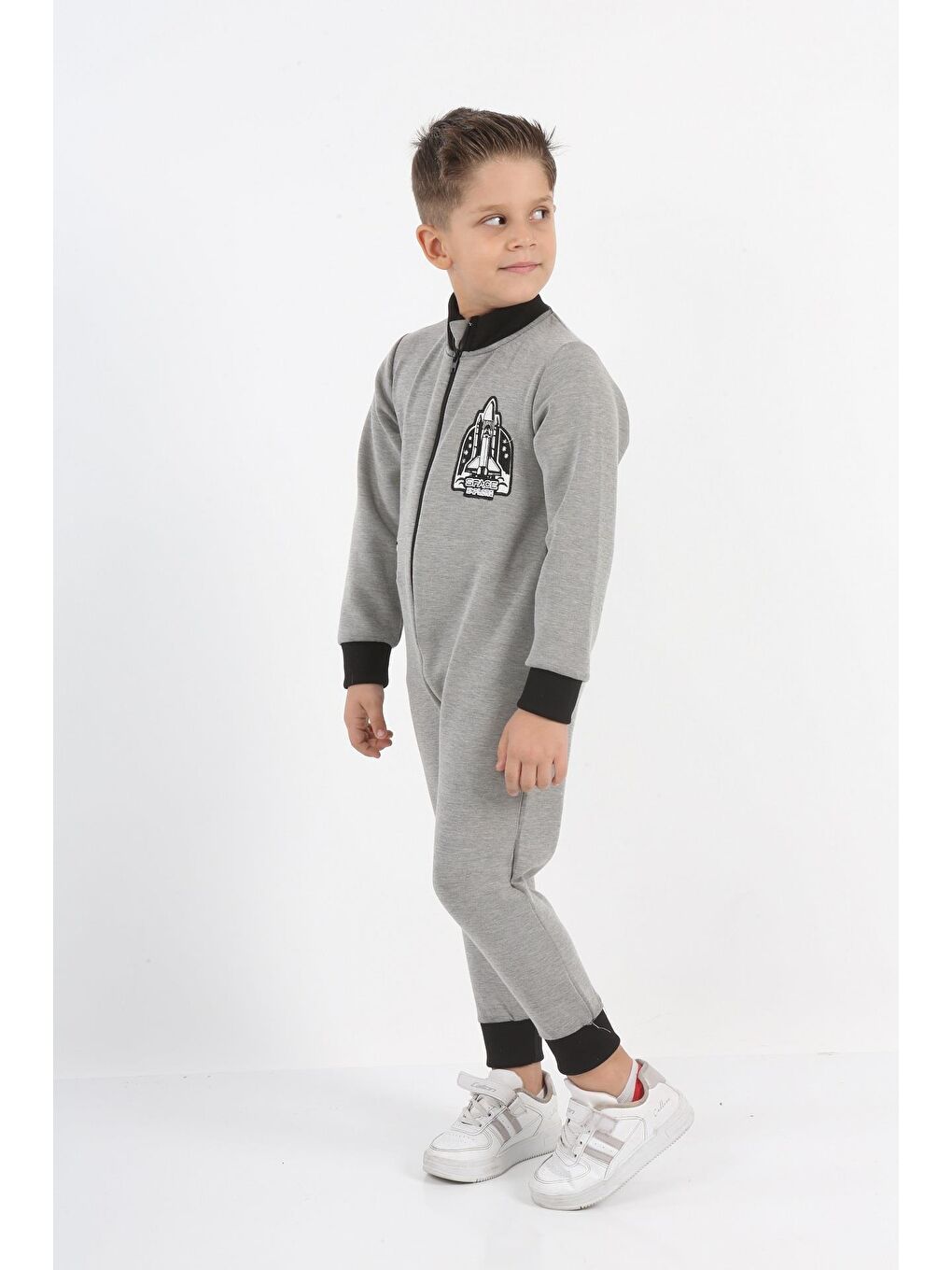 Gri Space Area Erkek Çocuk Tulum LP-23WIN-026-2