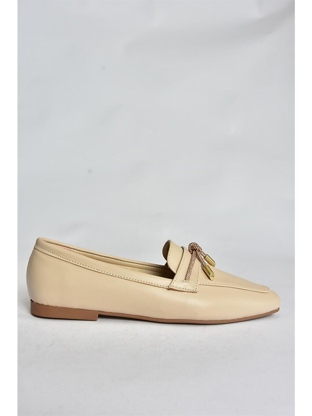 Bej Ten Taşlı Günlük Kadın Babet P820840009-4