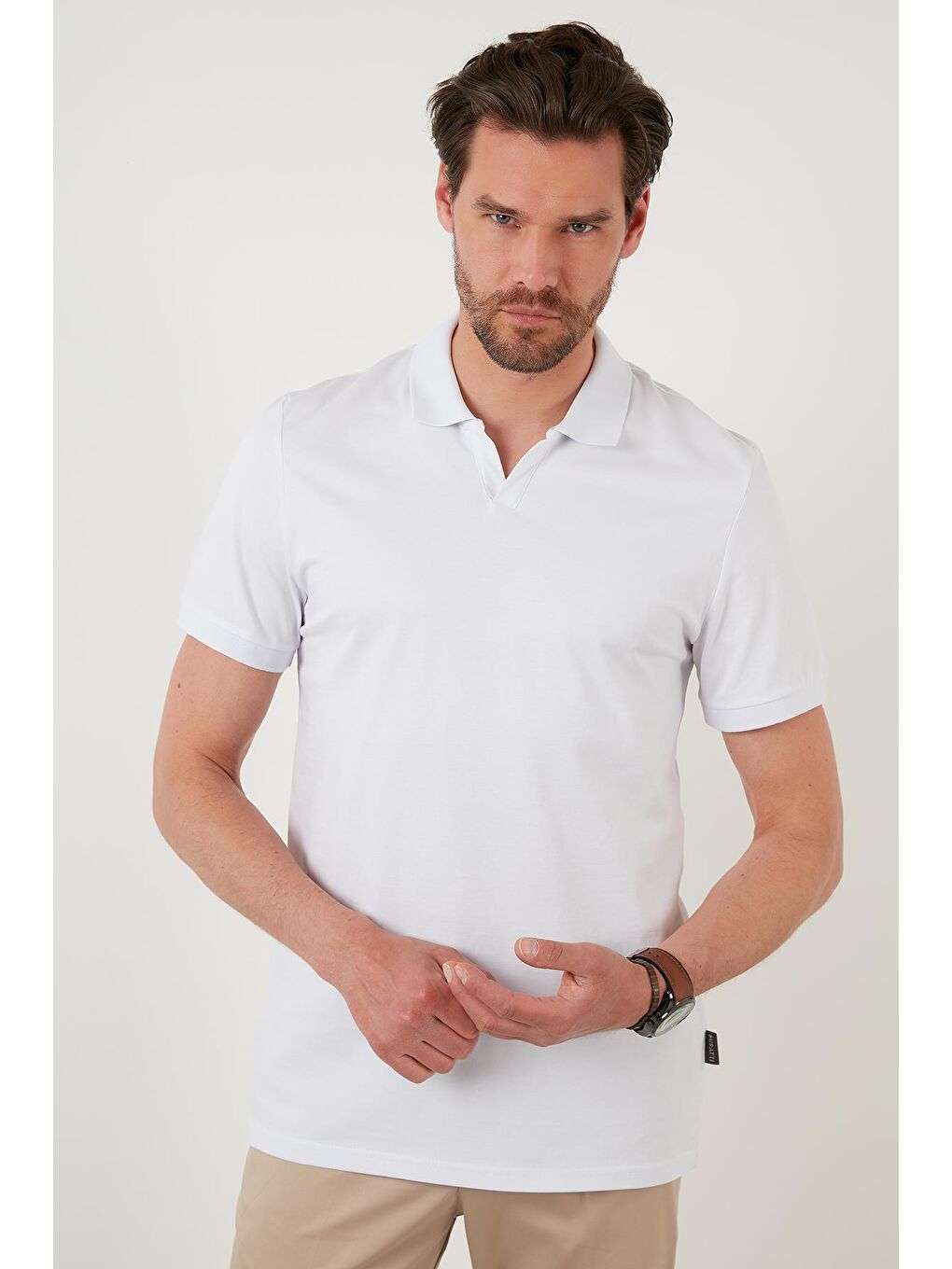 Buratti Beyaz Slim Fit Pamuklu Polo T Shirt 5902141 - 1