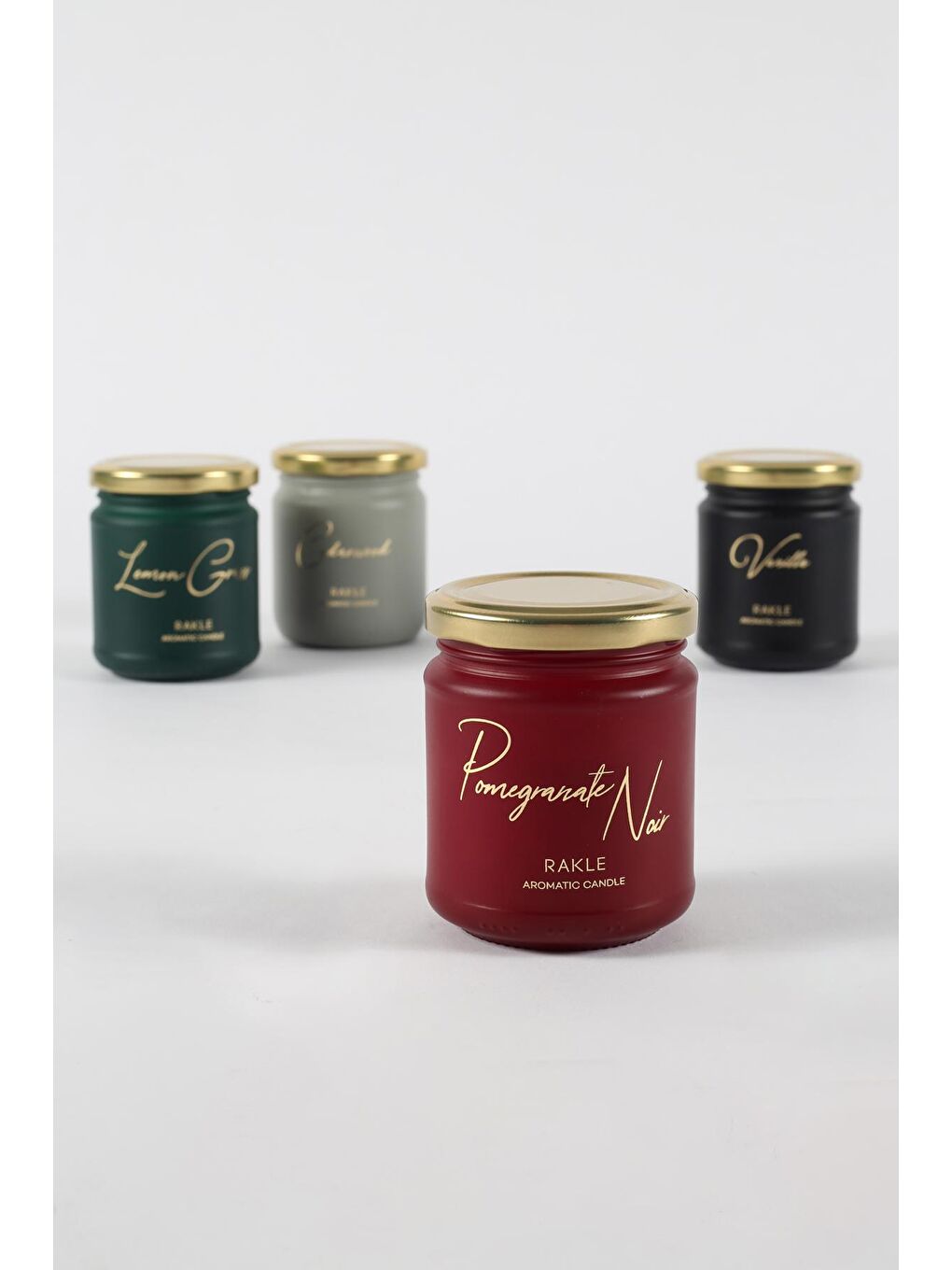 Renksiz Elegant 4'lü Kavanoz Mum Seti 110 gr-1