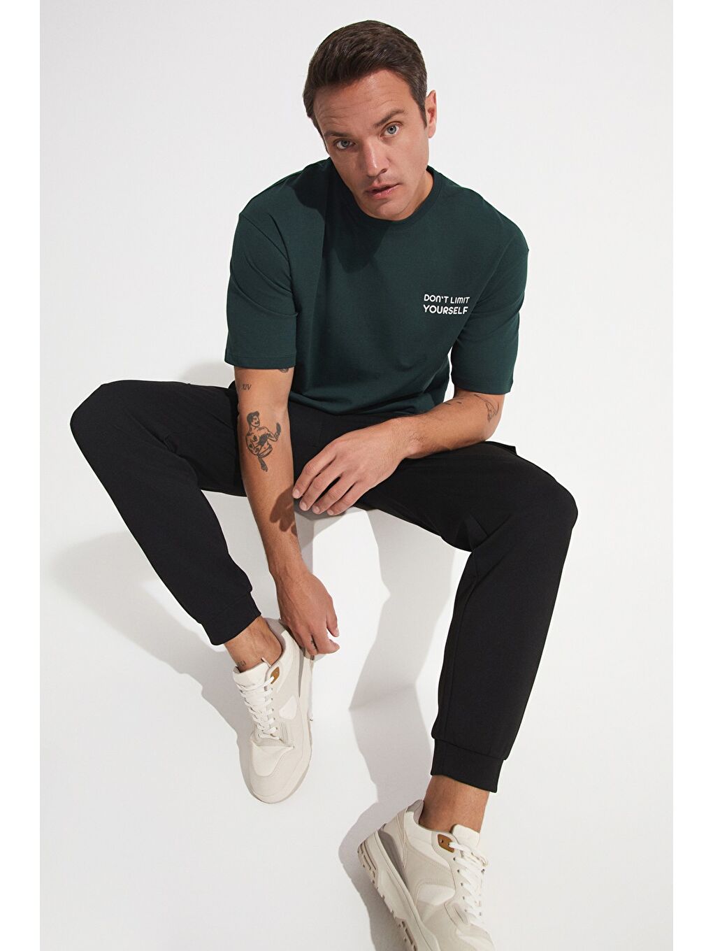 Siyah Kargo Cepli Erkek Jogger Eşofman Altı-4