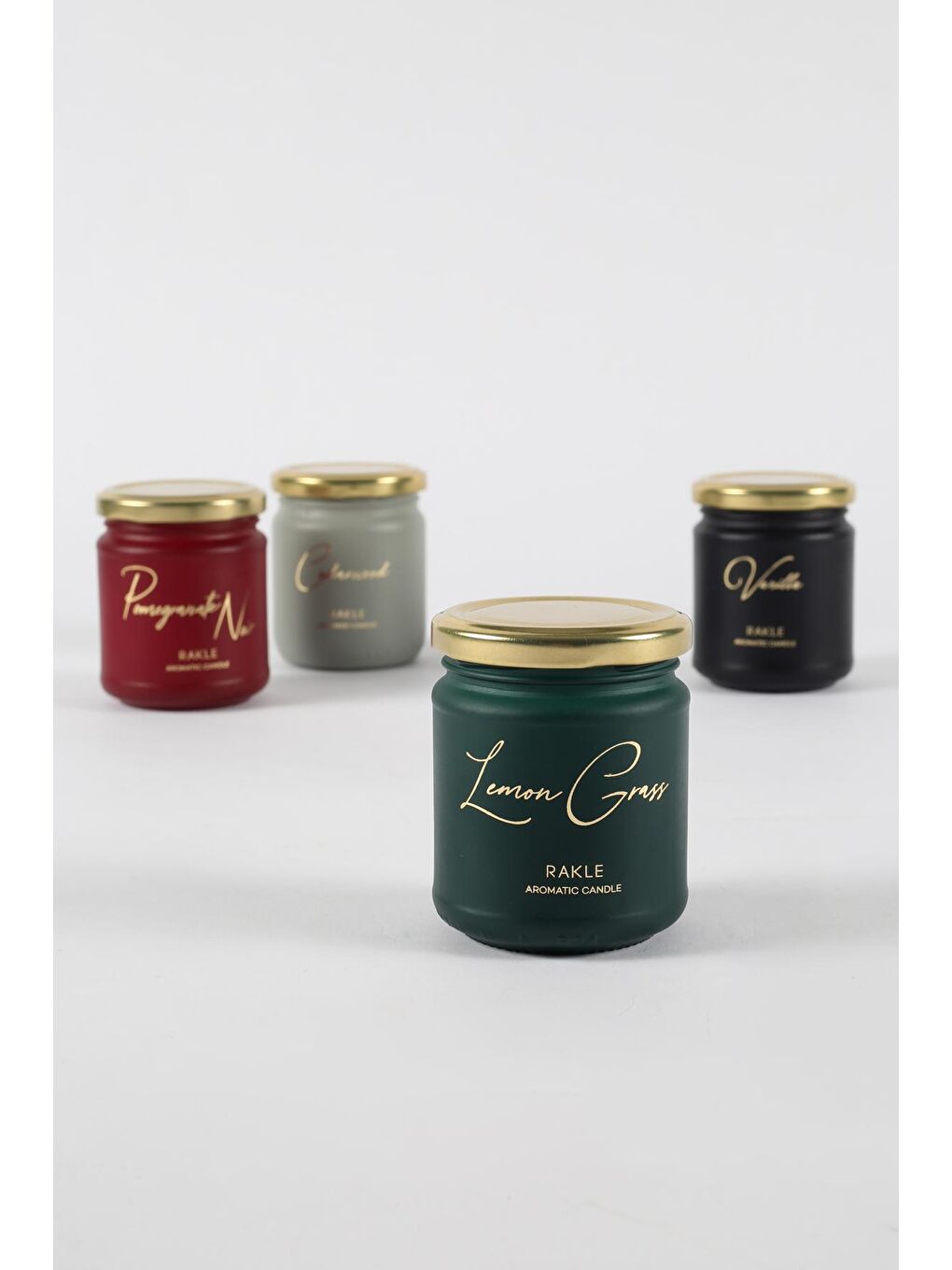 Renksiz Elegant 4'lü Kavanoz Mum Seti 110 gr-4