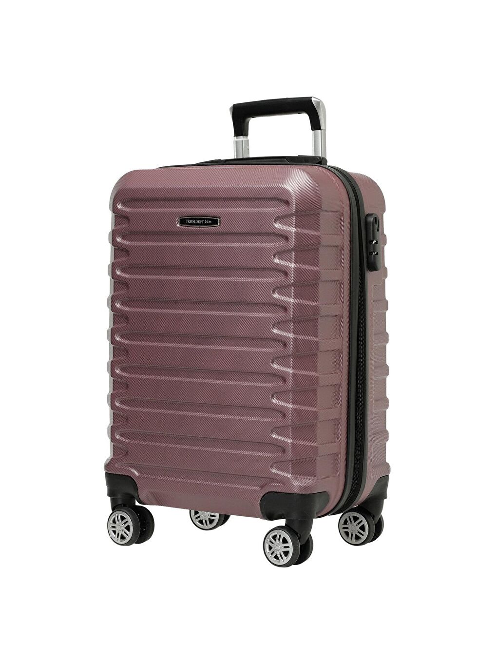 Travel Soft Pembe KANSAS -K 3PR Pudra Kadın Küçük Boy Valiz - 1