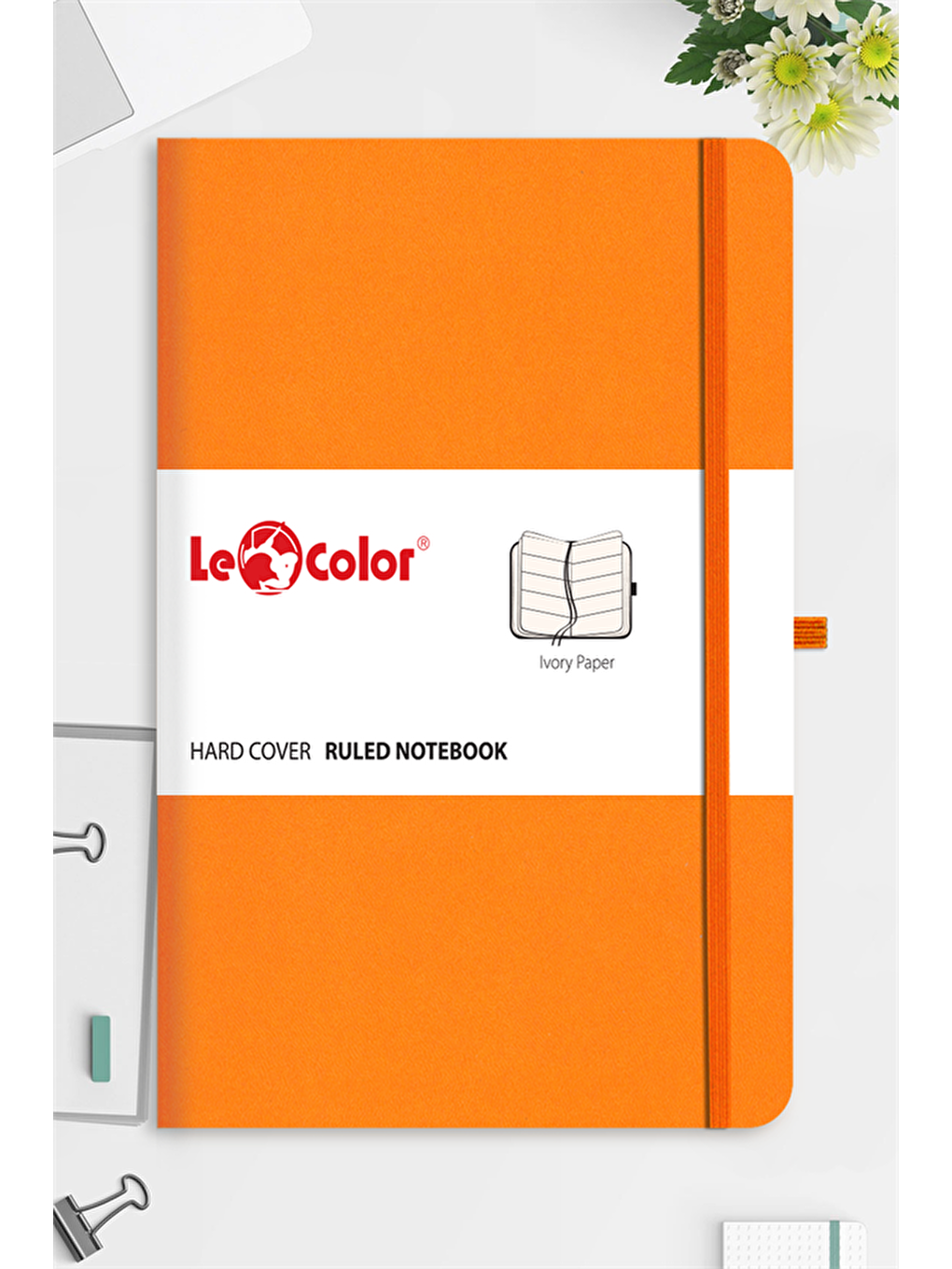 LE COLOR Turuncu Tarihsiz Klasik Defter Rec Note 13x21 Çizgili Turuncu