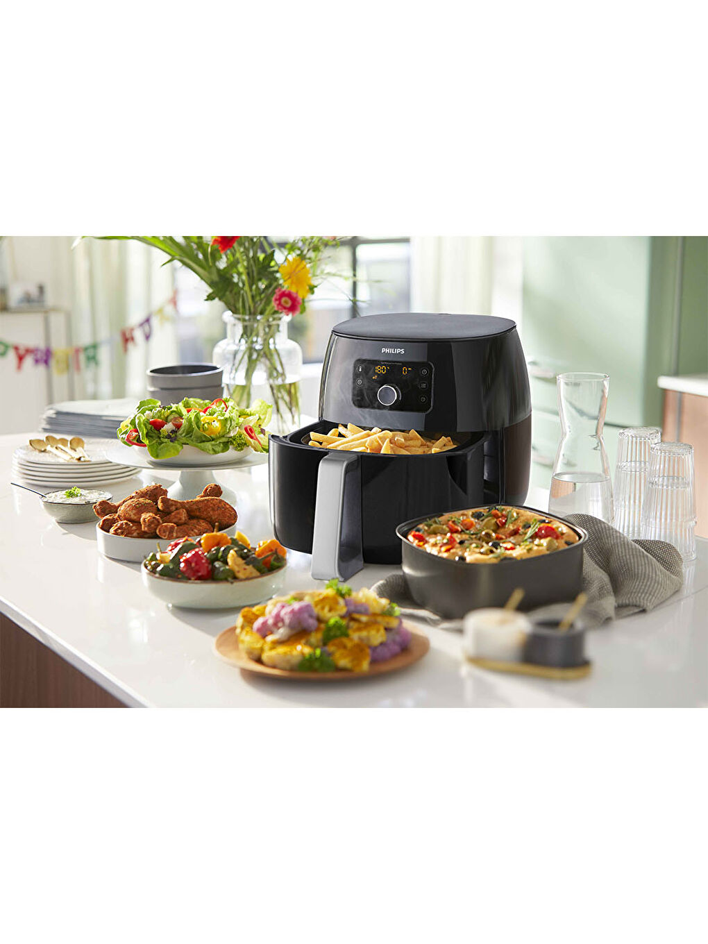 Philips Siyah Airfryer XXL HD9650/90 Avance Collection Fritöz - 8