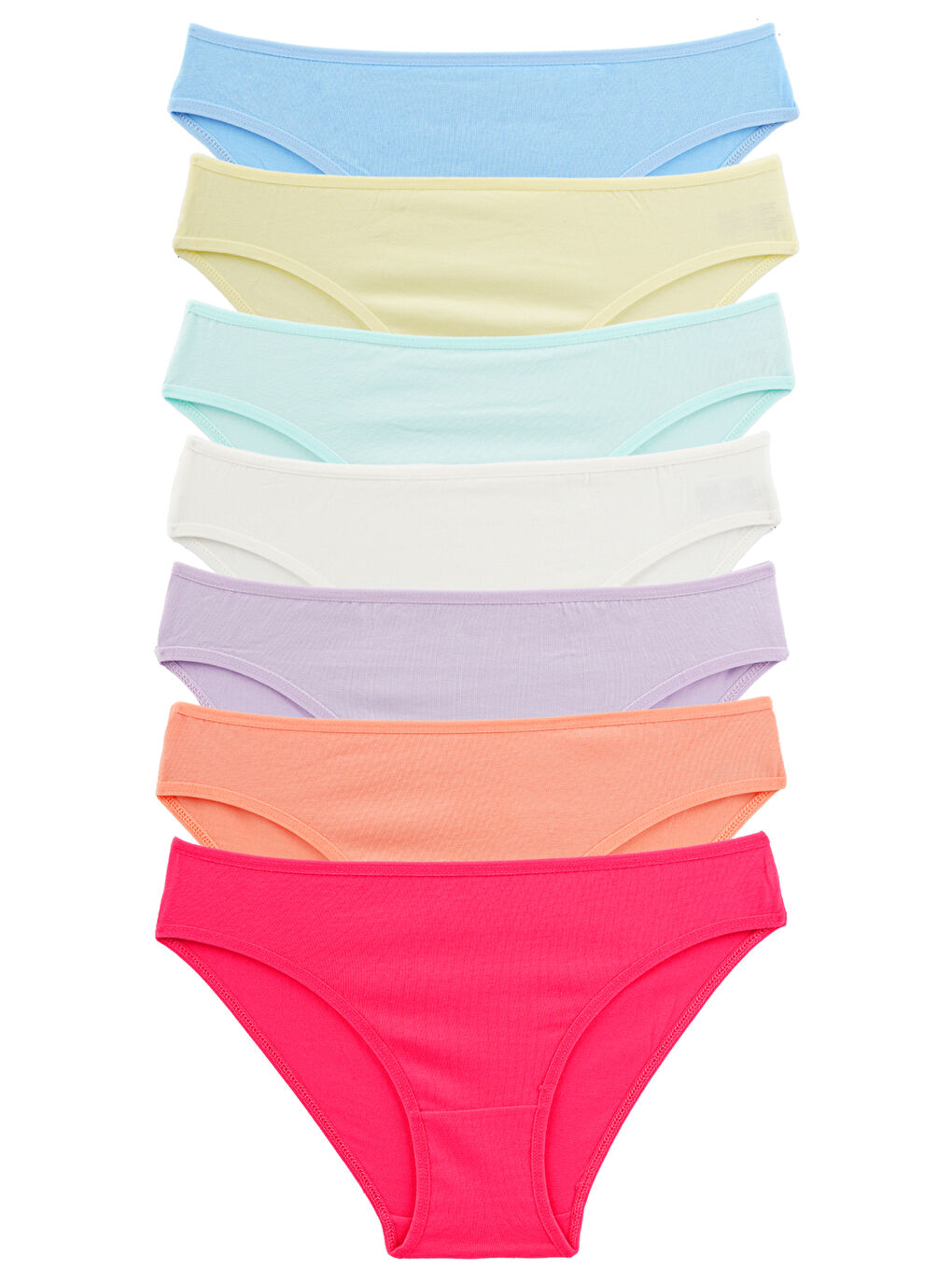 Kadın Külot 7 Li Paket Elastanlı Turuncu