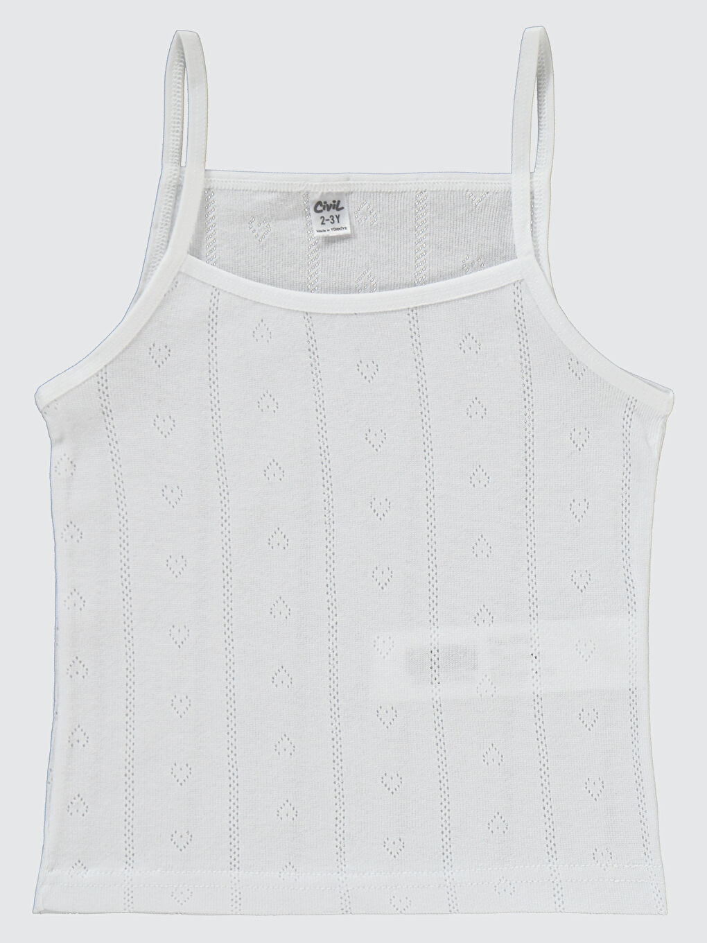 Girls Kız Çocuk 2'li Atlet 2-10 Yaş Beyaz-Lila-1