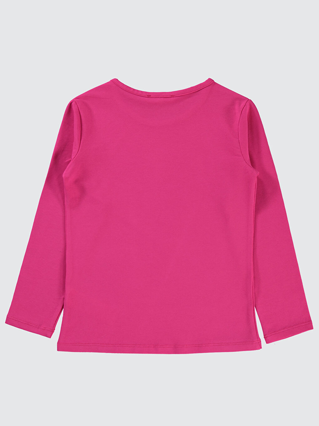 Kız Çocuk Sweatshirt 6-9 Yaş Aydınlık Pembe-1