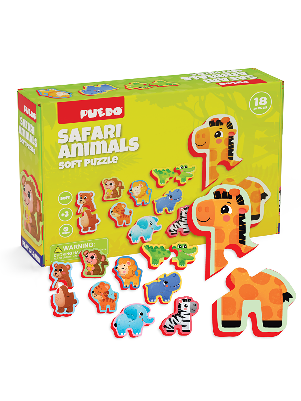 Puedo Ayakta Durabilen Bebek Puzzle - Safari