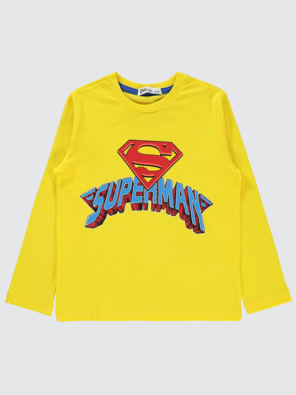 Superman Erkek Çocuk Sweatshirt 10-13 Yaş Sarı