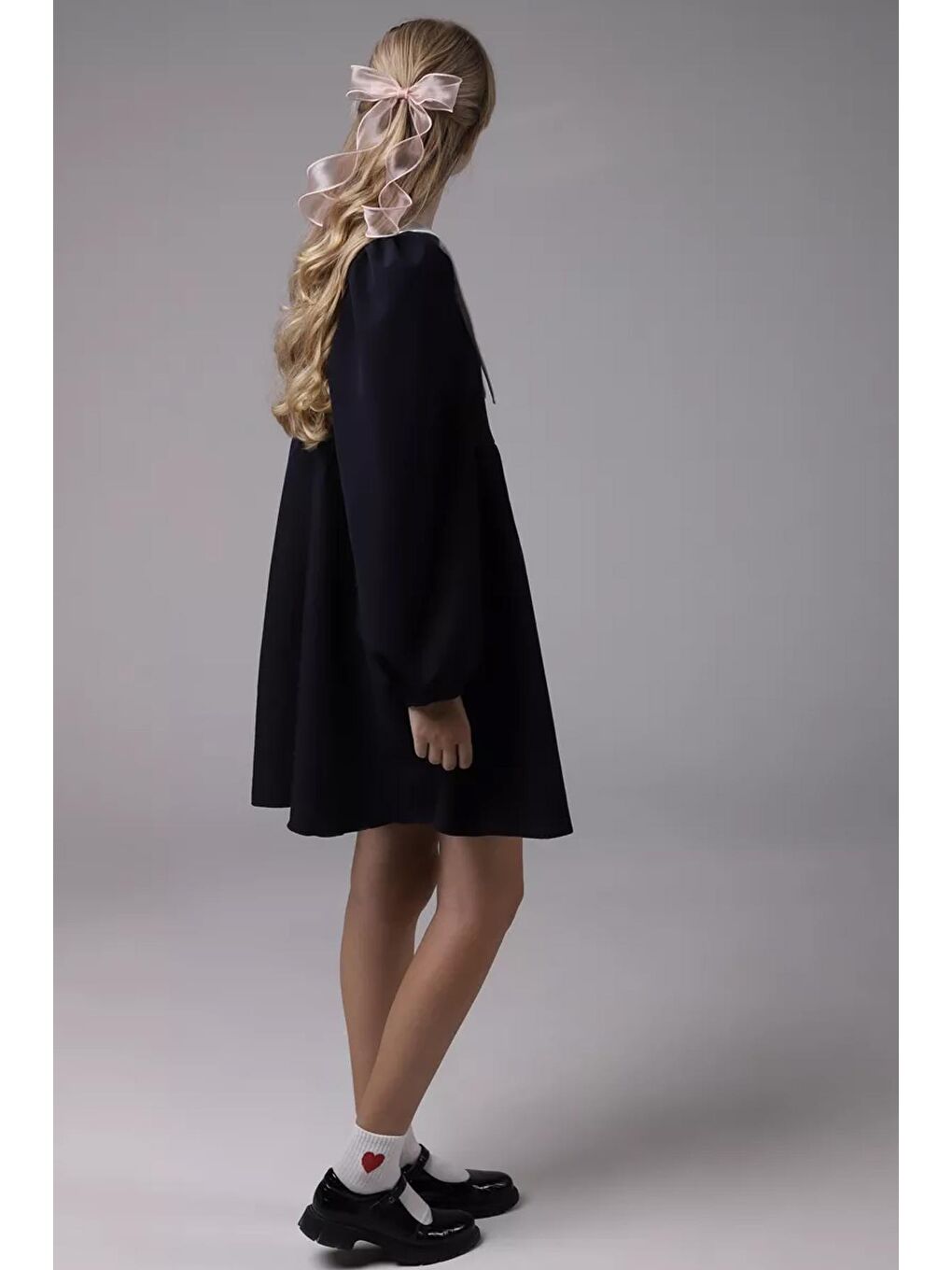 Pembe Alice Uzun Tül Fiyonklu Toka-4