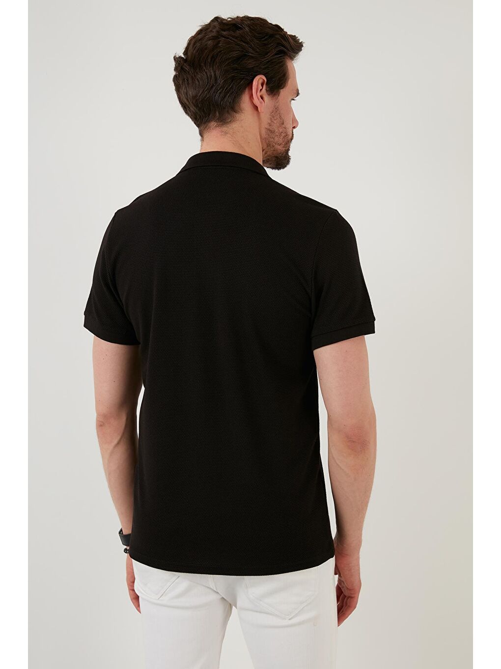 Buratti Siyah Regular Fit Pamuklu Düğmeli Polo T Shirt 5902326 - 4