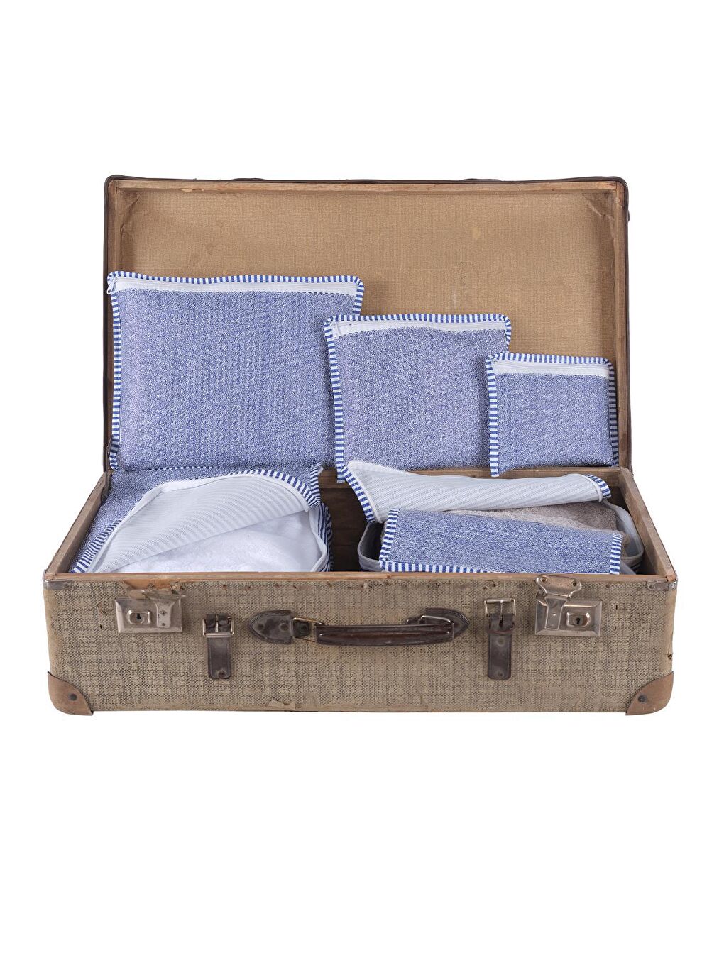 Travel | Valiz Düzenleyici Set 6 Parça | Bavul İçi Organizer Mavi-1