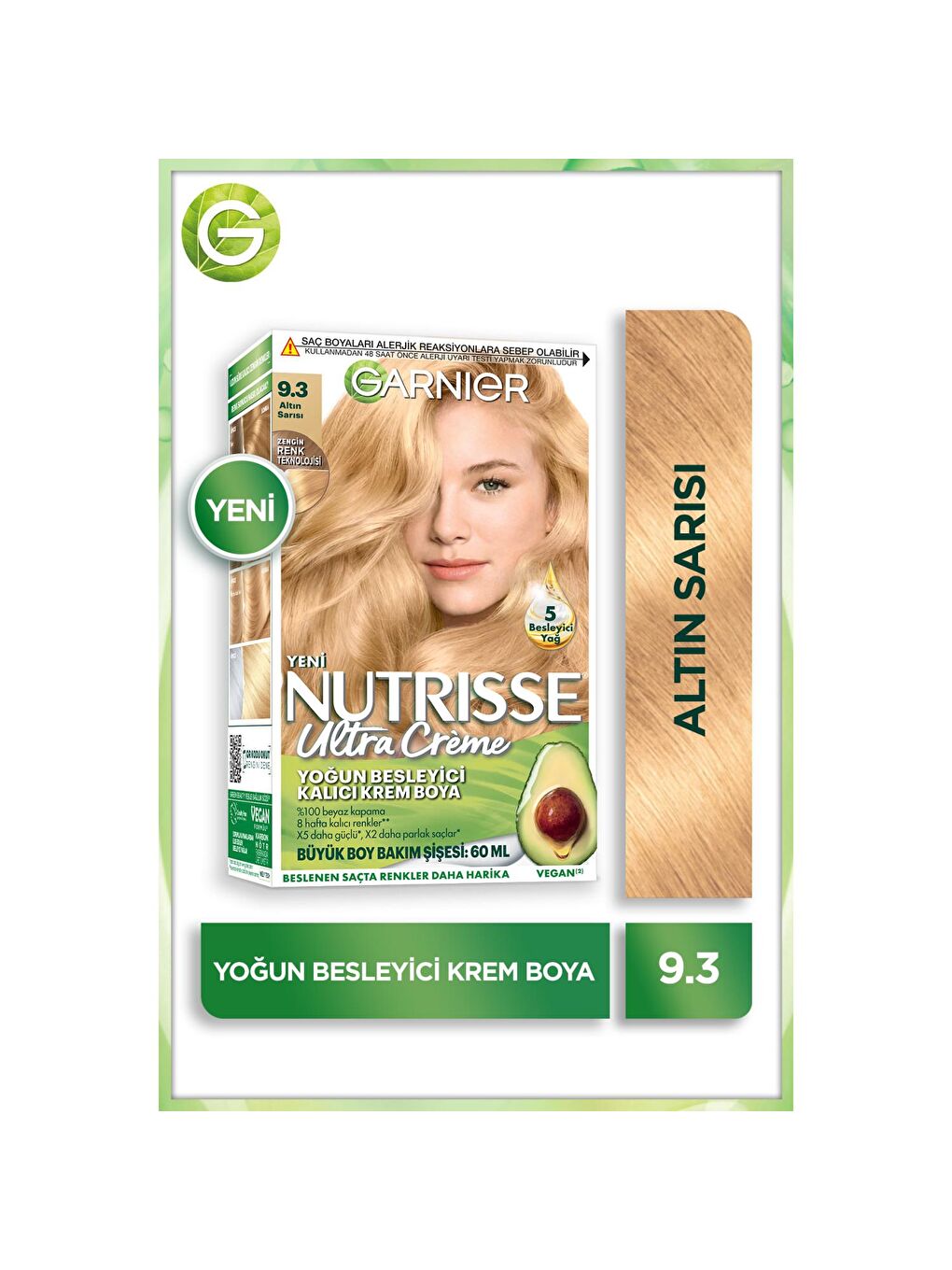 GARNIER Sarı Ultra Creme 9.3 Altın Sarısı