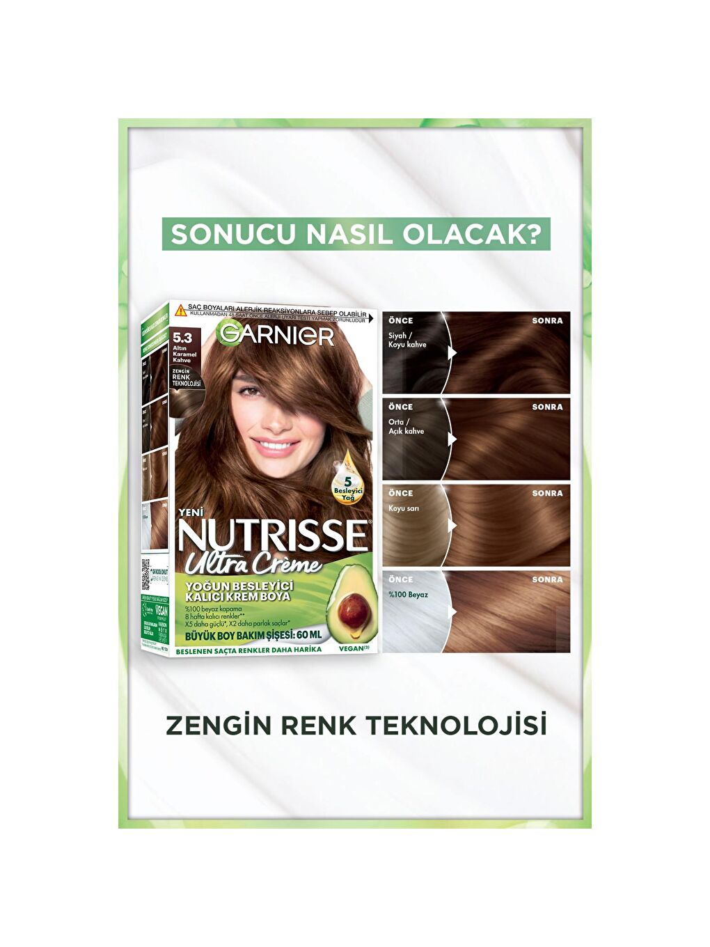 GARNIER Kahverengi Ultra Creme 5.3 Altın Karamel Kahve - 2