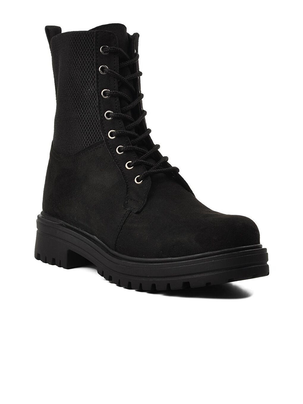 2153 Siyah Süet İçi Polarlı Kadın Postal Bot-2