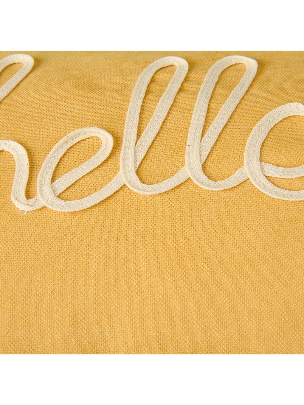 Kahverengi Soft Sun Madness Hello Kırlent - Hardal - 30x50 cm-5