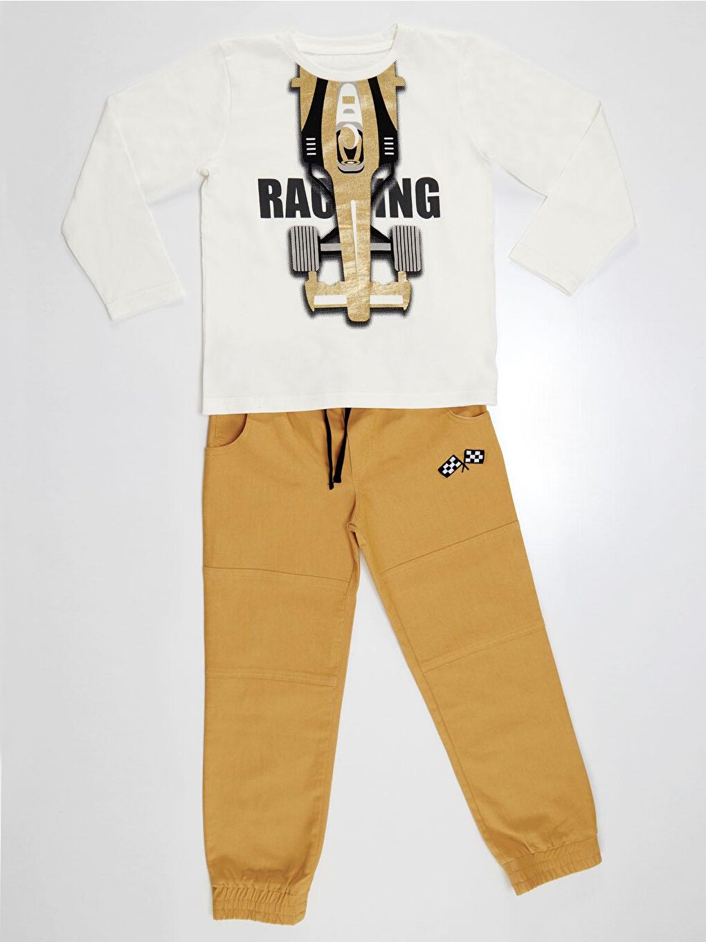 Karışık Racing Gabardin Erkek Çocuk Pantolon Takım-2