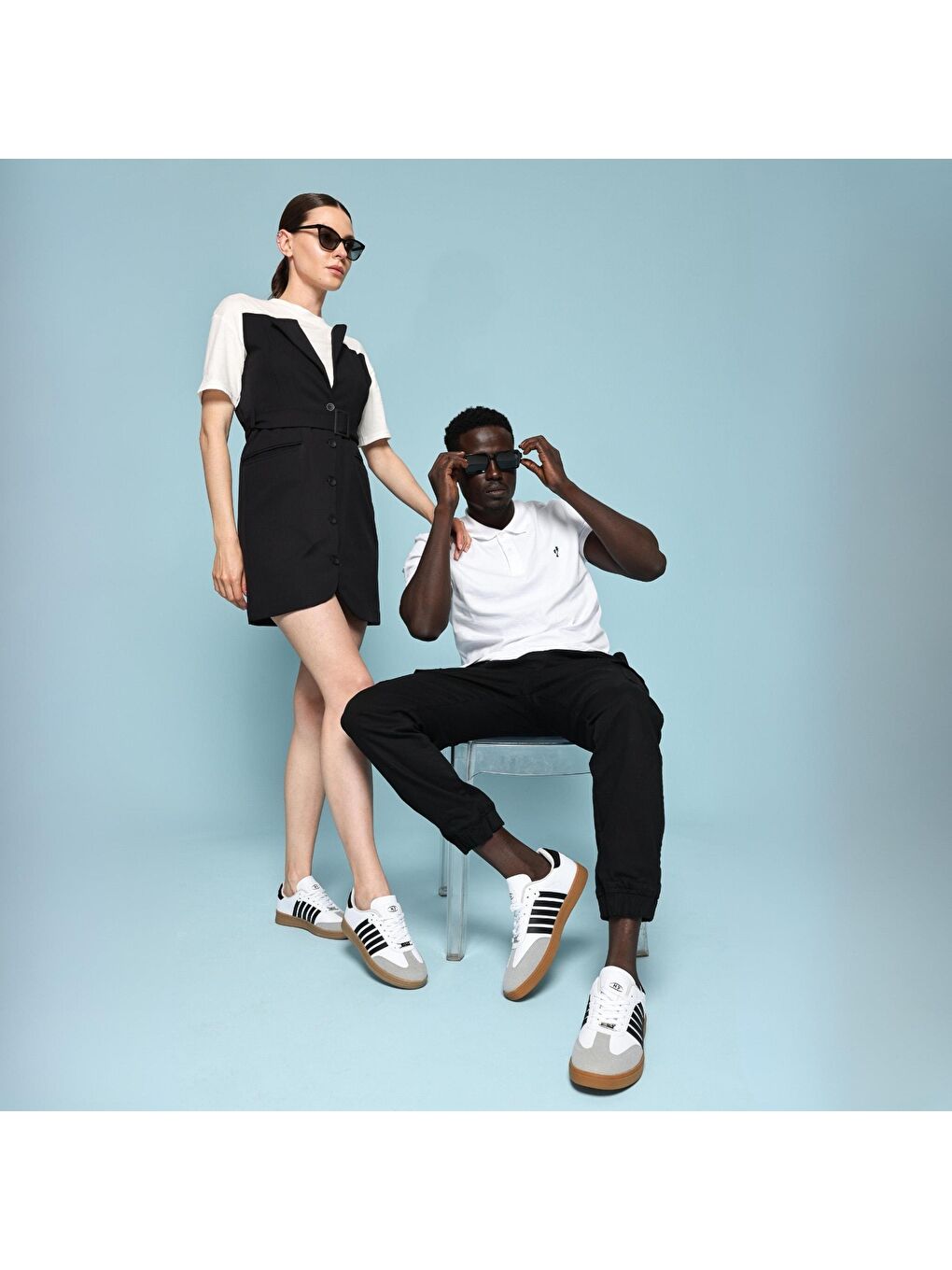 Beyaz UrbanGlide Luxe Erkek Bağcıklı BEYAZ-SİYAH Sneaker-5