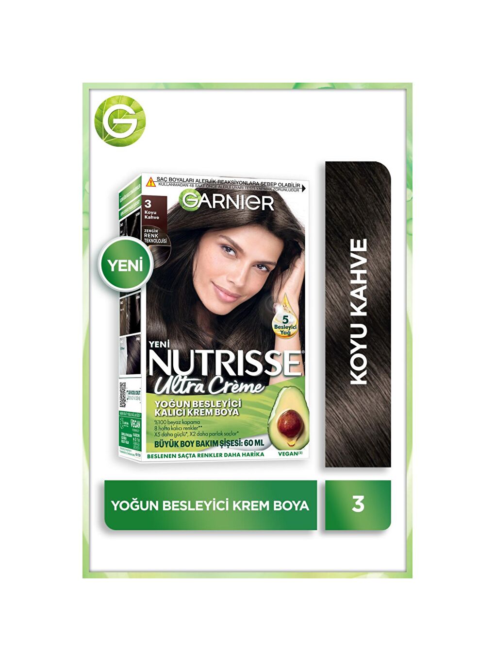 GARNIER Kahverengi Ultra Creme 3 Koyu Kahve