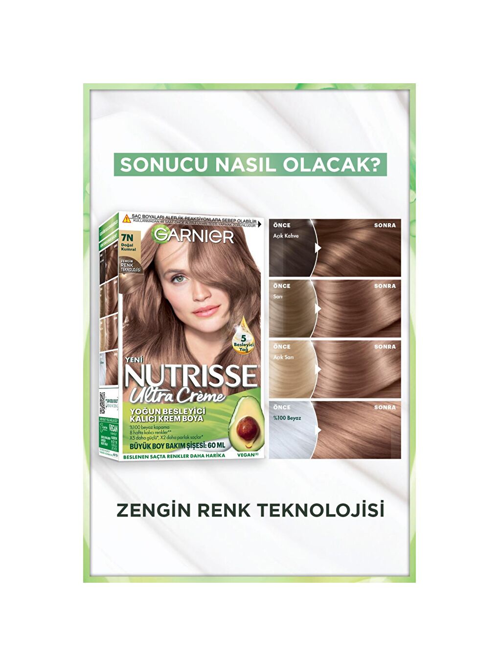 GARNIER Kahverengi Ultra Creme 7N Doğal Kumral - 2