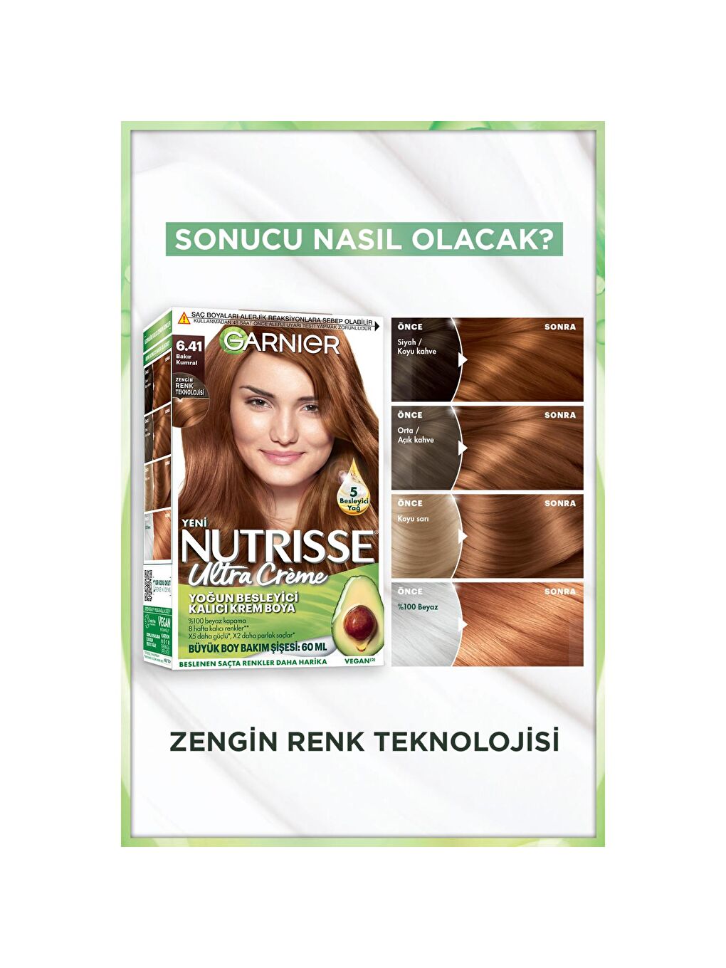 GARNIER Kahverengi Ultra Creme 6.41 Bakır Kumral - 2