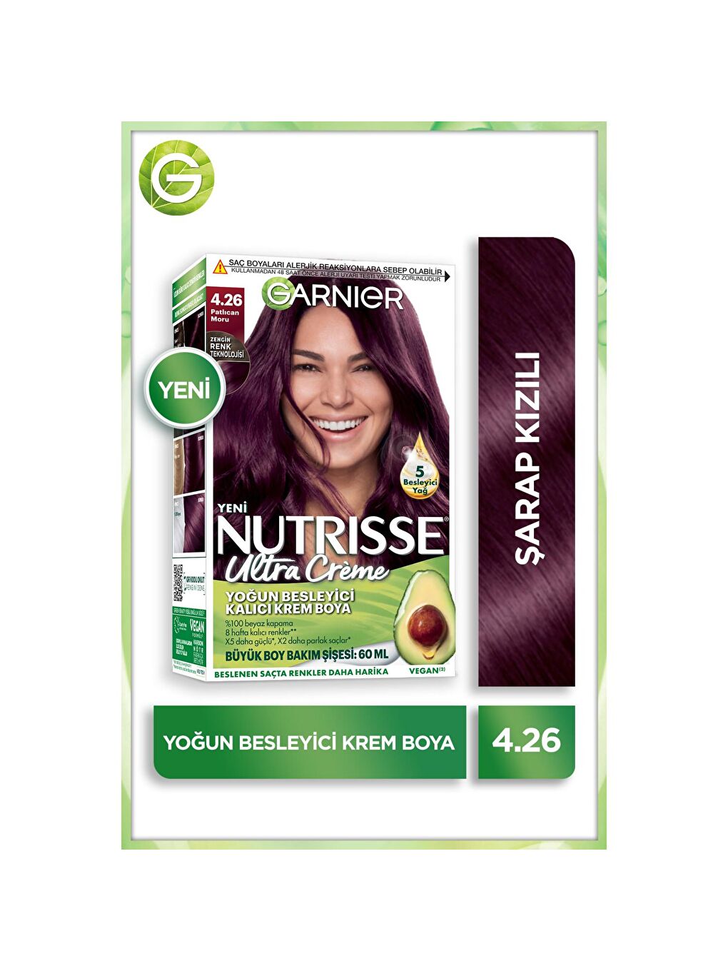 GARNIER Ultra Creme 4.26 Patlıcan Moru